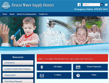 Tablet Screenshot of dracutwater.com